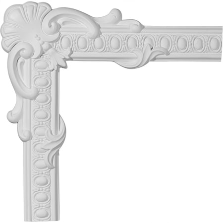 Ekena Millwork 19 7/8"W x 19 7/8"H Caputo Egg & Dart Panel Moulding Corner (matches moulding PML03X00CA) PML19X19CA